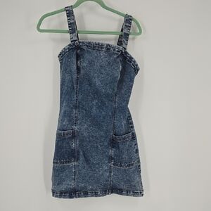 Aeropostale Denim Acidwash Mini Dress Medium
